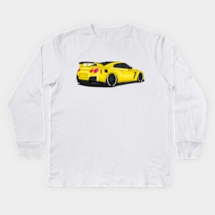 GTR YELLOW Kids Long Sleeve T-Shirt